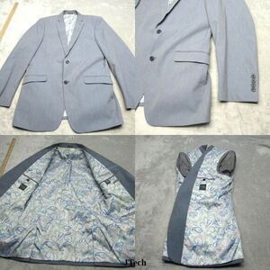 Brooks Brothers Madison Blazer Mens 40L Blue Paisley Lined Modern‎ Fit 2 Button